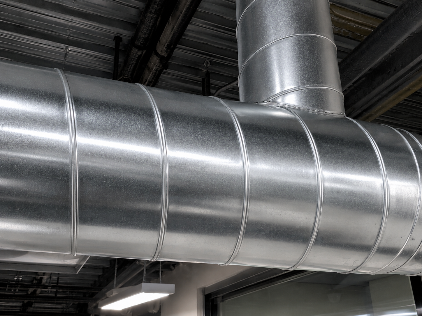 Clean exposed duct after cleaning